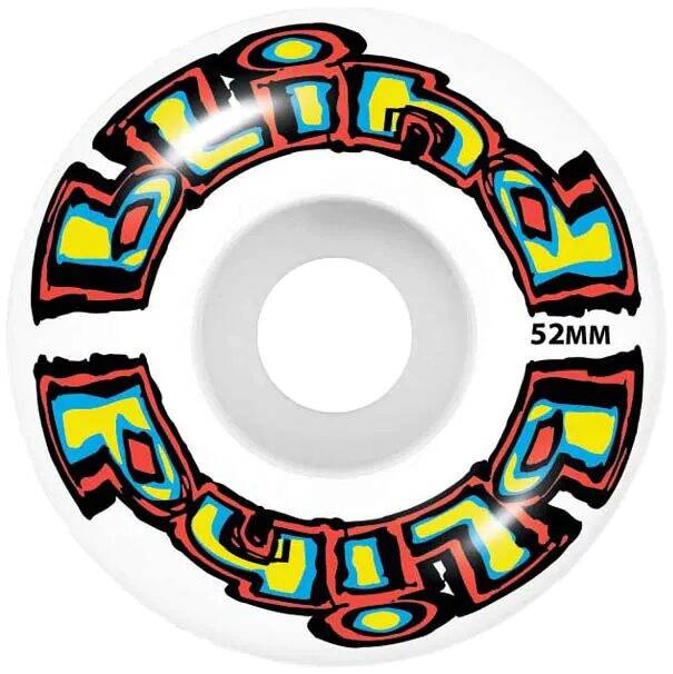 Blind Matte OG Logo FP Complete Skateboard - Bright Red/Teal 7.75''