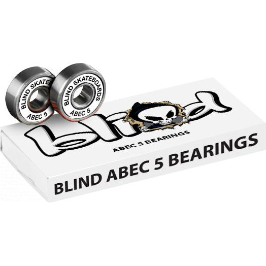 Blind ABEC 5 Bearings - White
