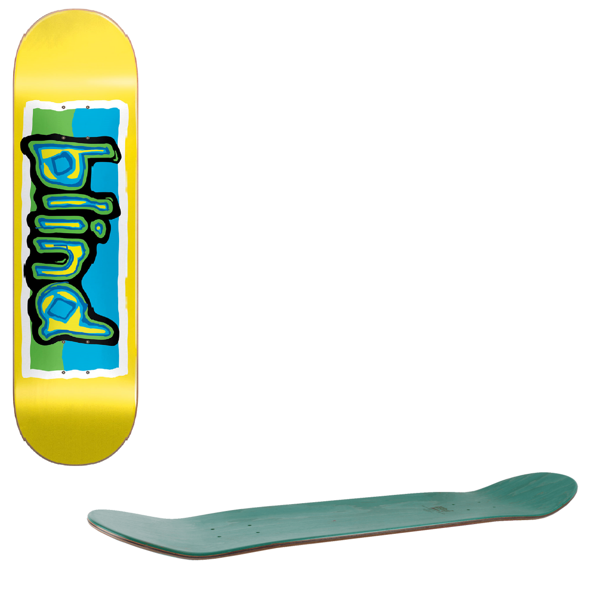 Blind Coloured Logo Skateboard Deck - Yellow 8"