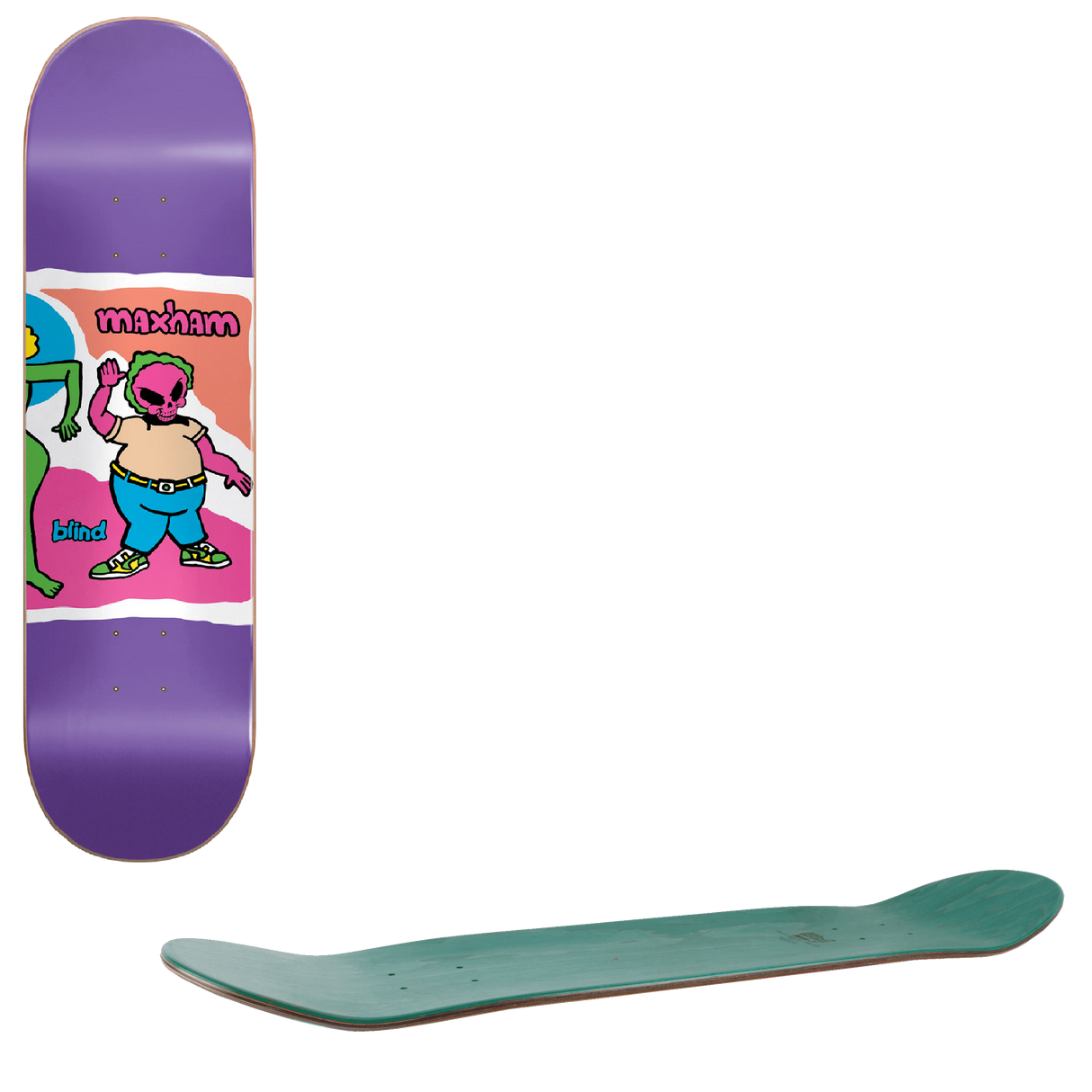 Blind Colour Portrait Skateboard Deck - Maxham 8.5"