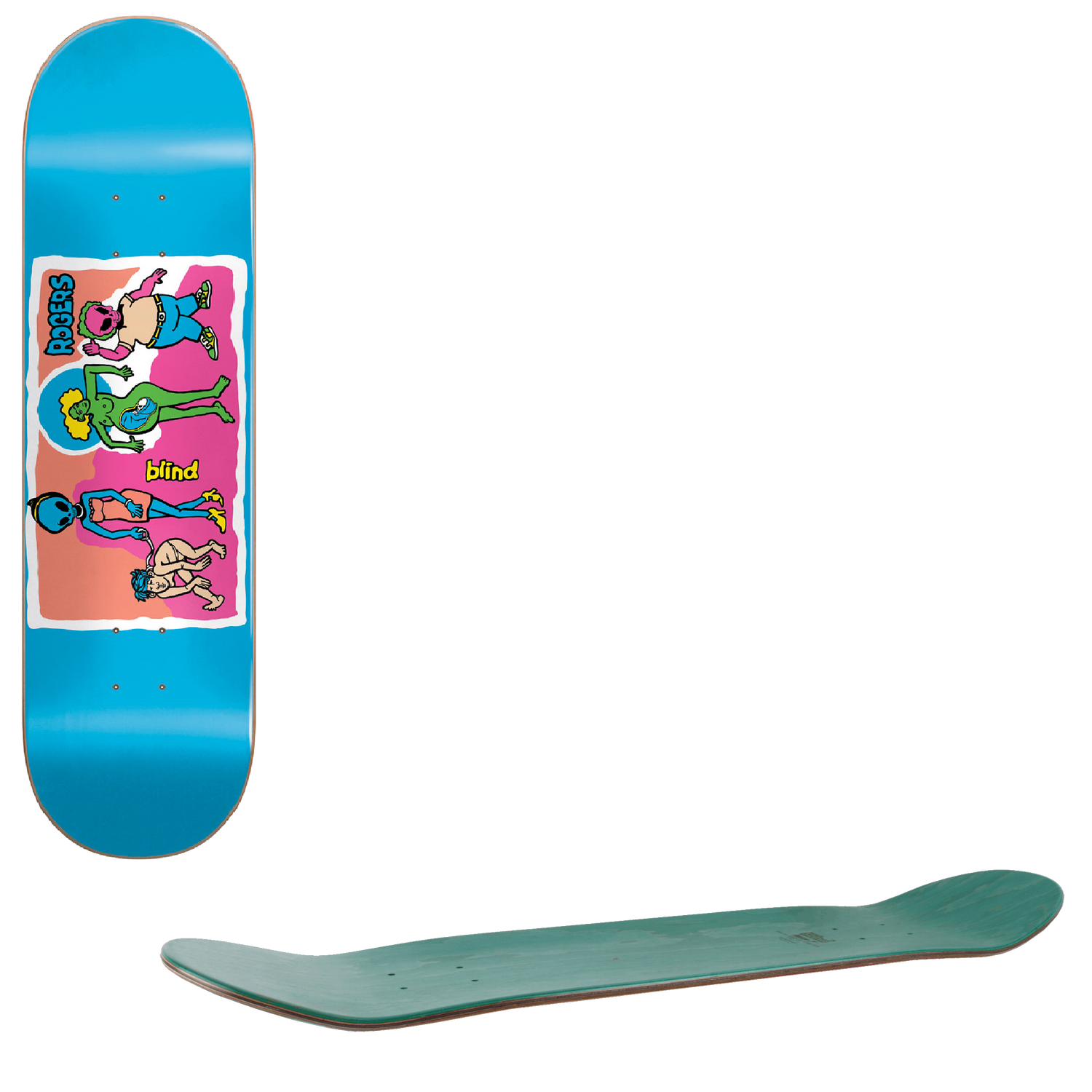 Blind Colour Portrait Skateboard Deck - TJ 8.25"
