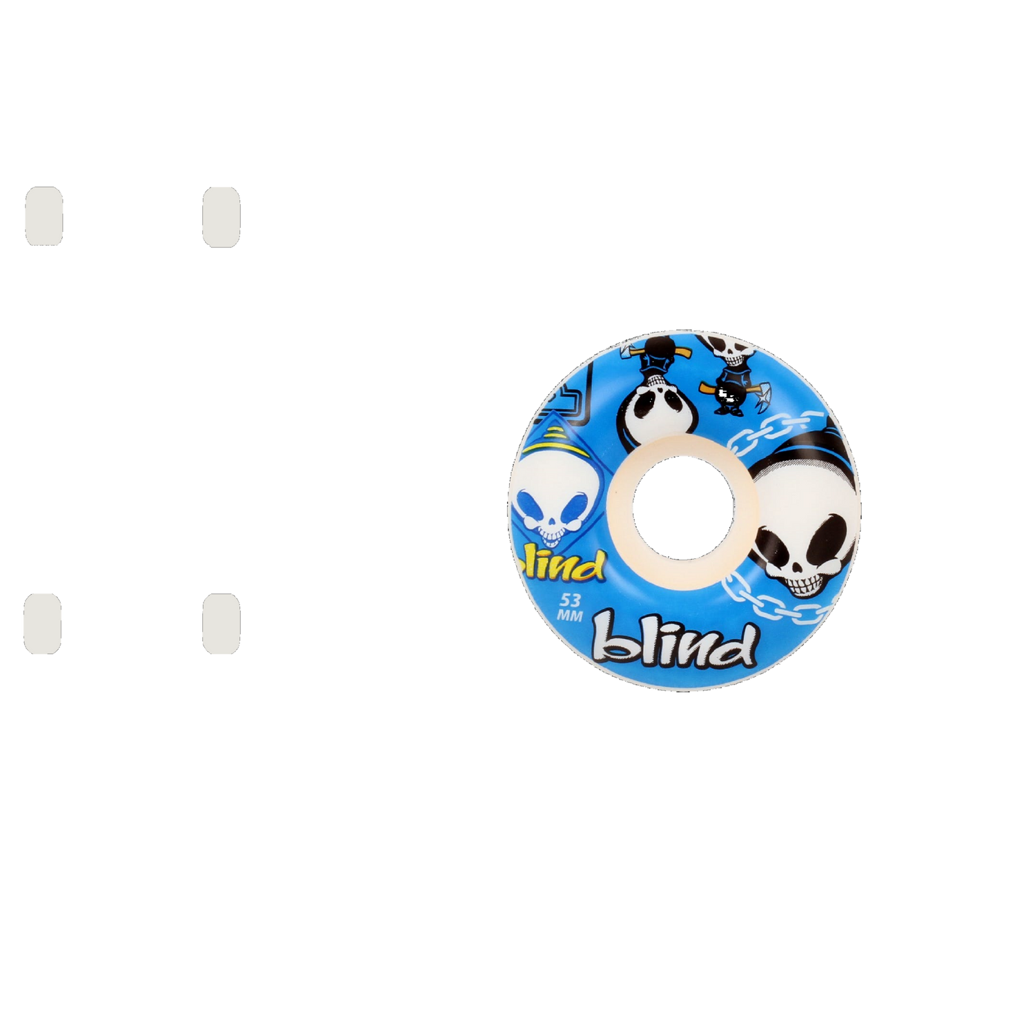 Blind Random Skateboard Wheels - Blue 53mm