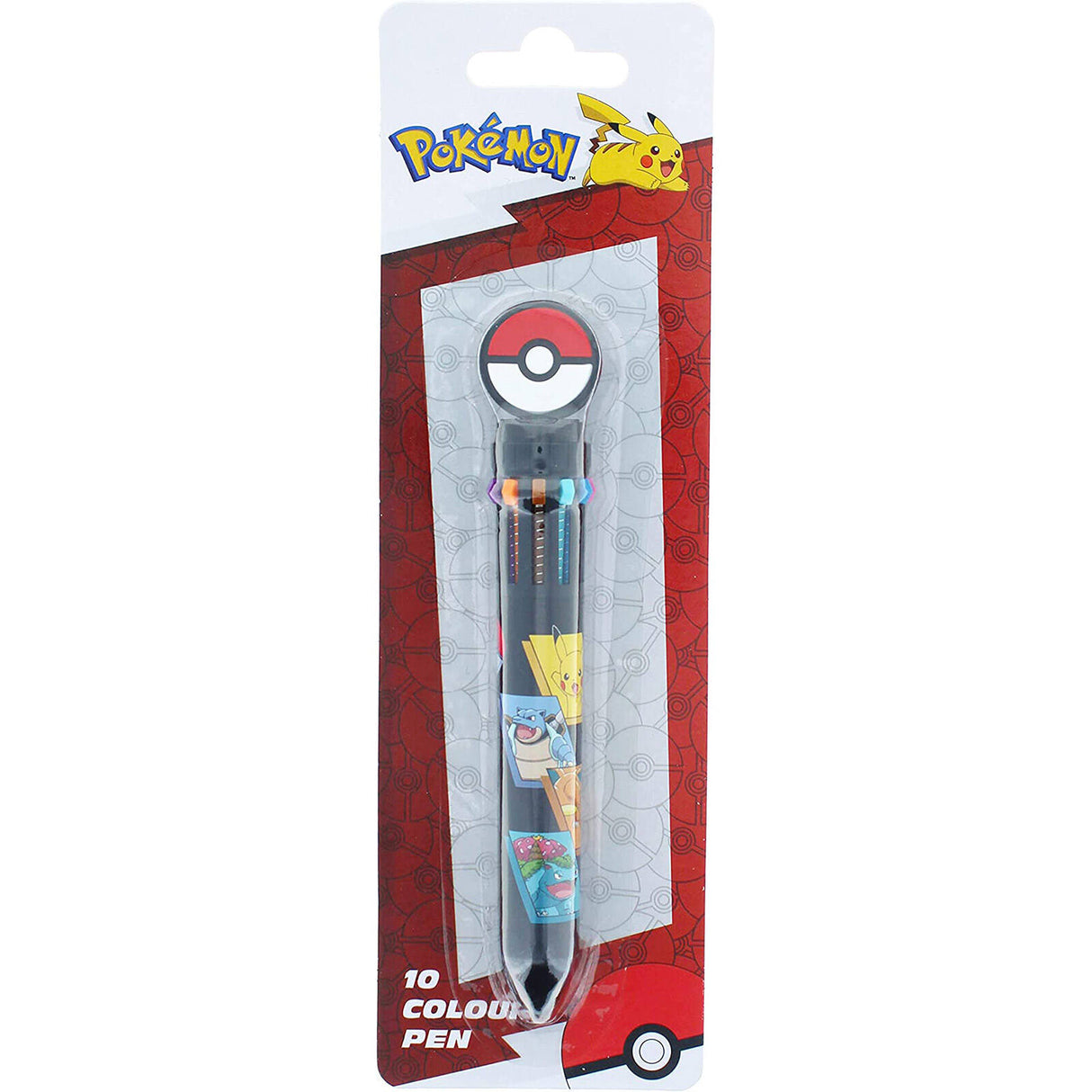 Pokémon 10 Colour Pokéball Topper Pen