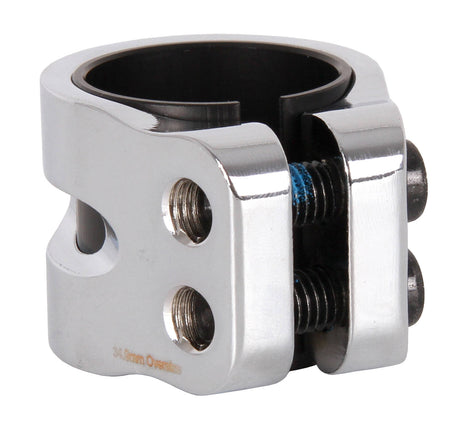 Blunt Twin Slit Double Clamp - Chrome