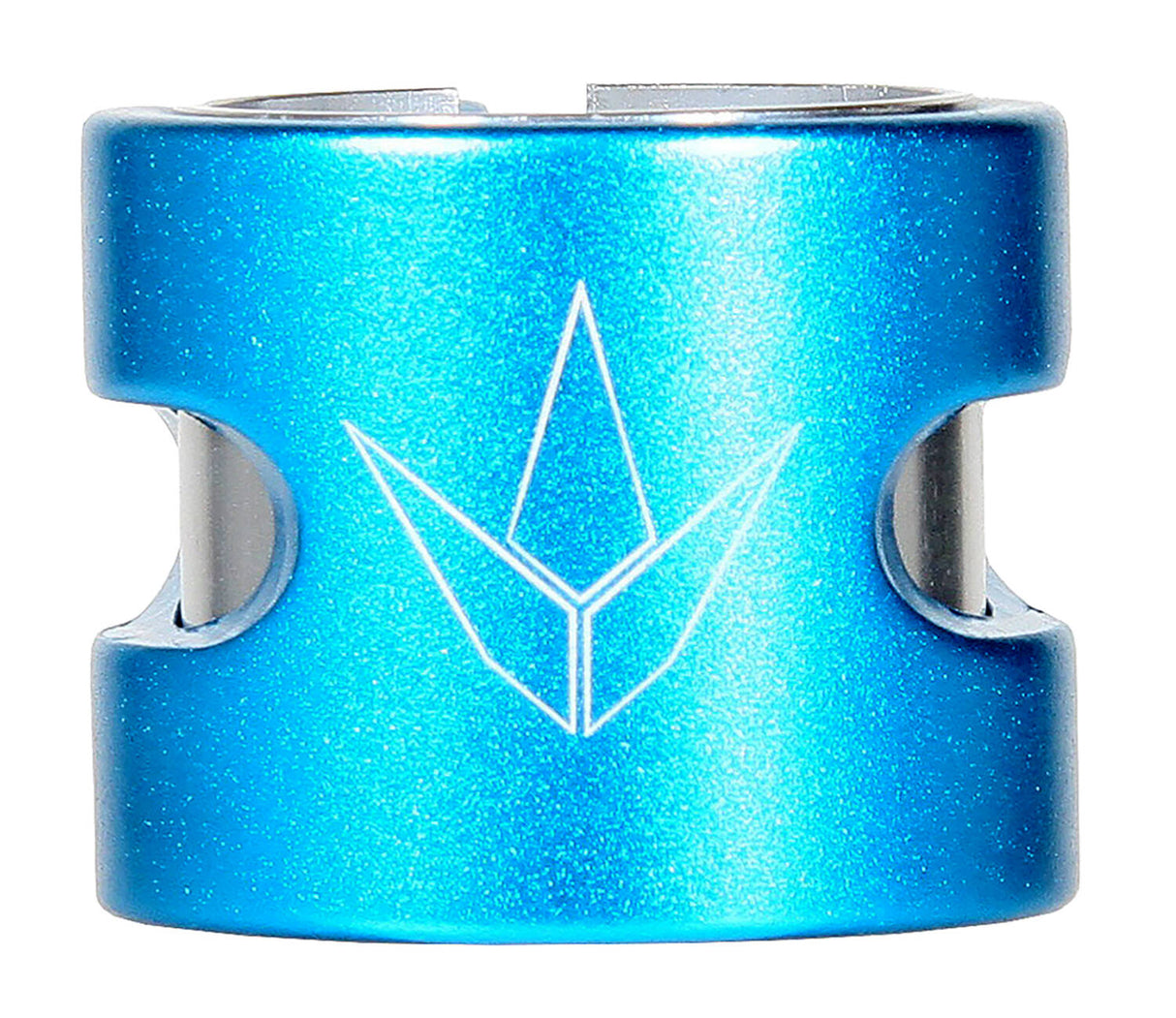 Blunt Twin Slit Double Clamp - Teal