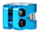 Blunt Twin Slit Double Clamp - Teal