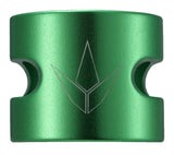 Blunt Twin Slit Double Clamp - Green