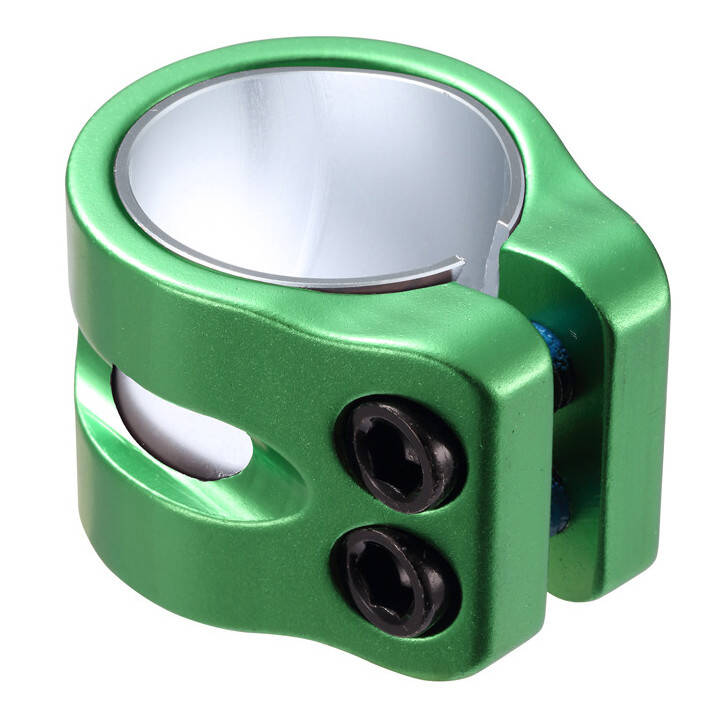 Blunt Twin Slit Double Clamp - Green