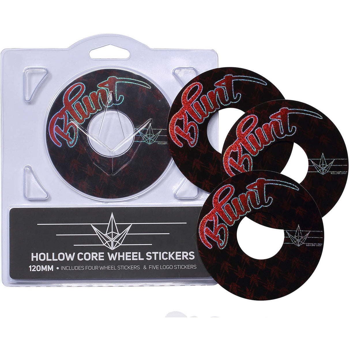 Blunt Envy 4 Pack Wheel Sticker - Type 120mm