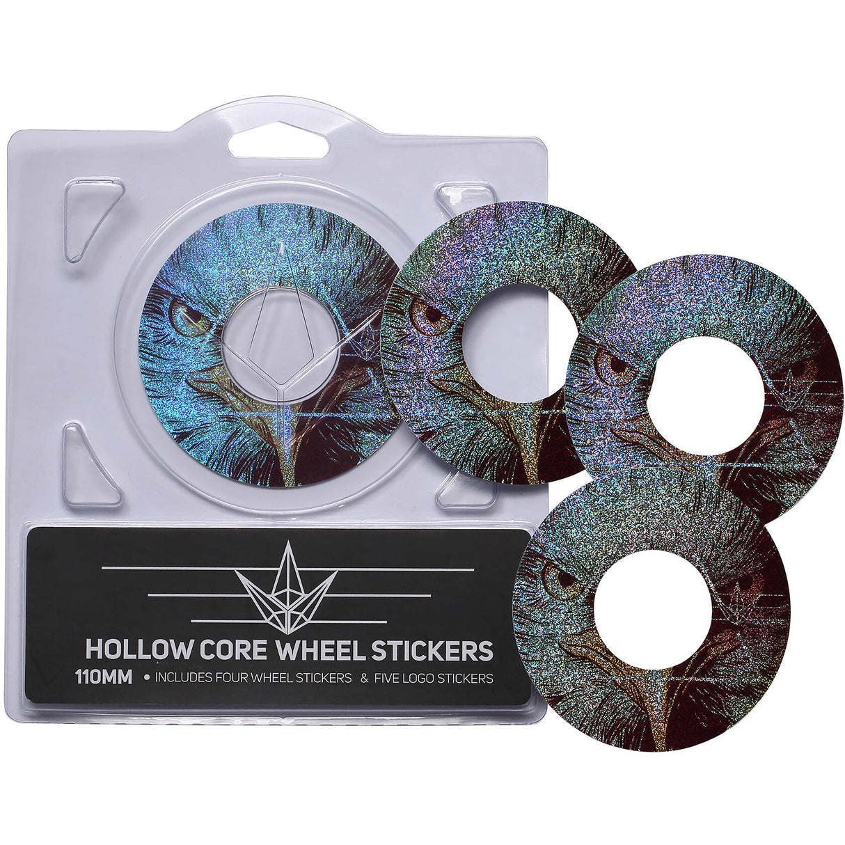 Blunt Envy 4 Pack Wheel Sticker - Hawk 110mm