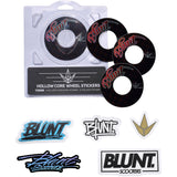 Blunt Envy 4 Pack Wheel Sticker - Type 110mm