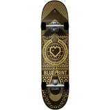 Blueprint Home Heart Complete Skateboard 8.125" - Black/Gold