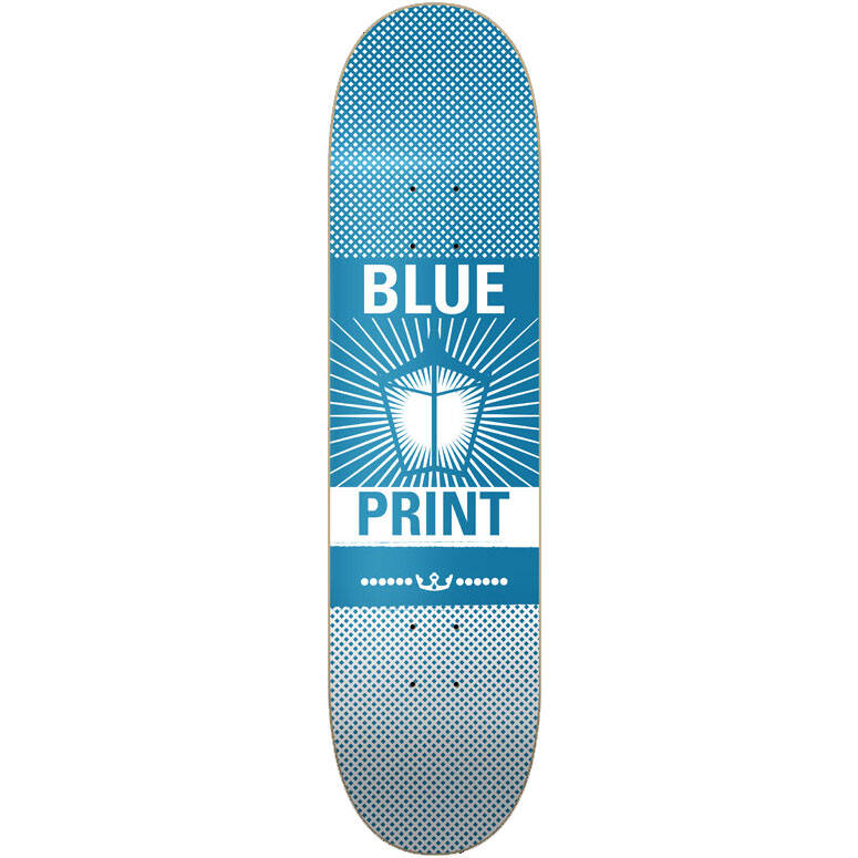 Blueprint Pachinko Skateboard Deck 8'' - Blue/White