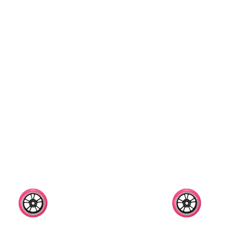 Blunt 100mm Scooter Wheel - Black/Pink