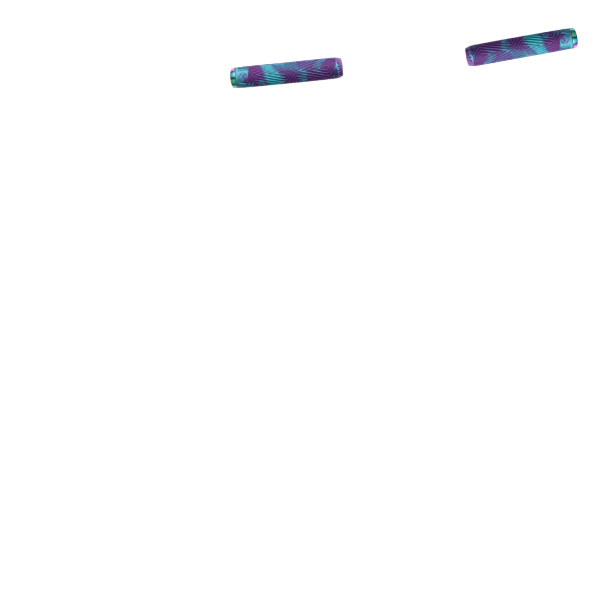 Blunt Will Scott Bar Grips - Purple/Teal