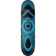 Blueprint Home Heart Skateboard Deck - Black/Blue 8.25''