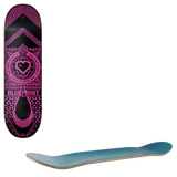 Blueprint Home Heart Skateboard Deck - Black/Pink 7.875''
