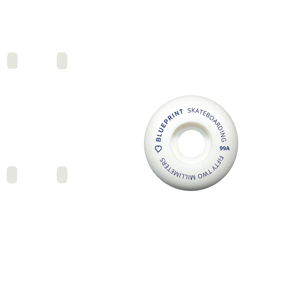 Blueprint Mini Heart Skateboard Wheels - Navy 52mm