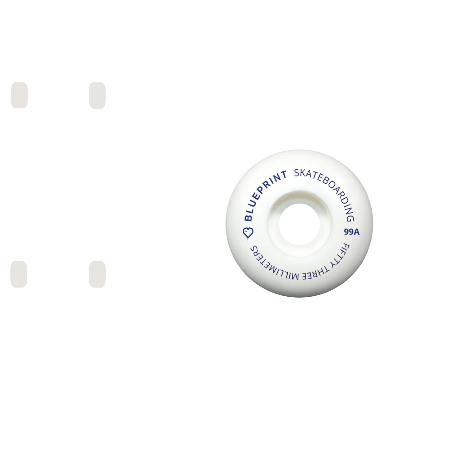 Blueprint Mini Heart Skateboard Wheels - Navy 53mm