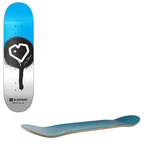 Blueprint Sky Brown x MLSL Skateboard Deck - 8.25"
