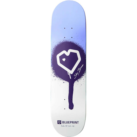 Blueprint Sky Brown x MLSL Skateboard Deck - 8"