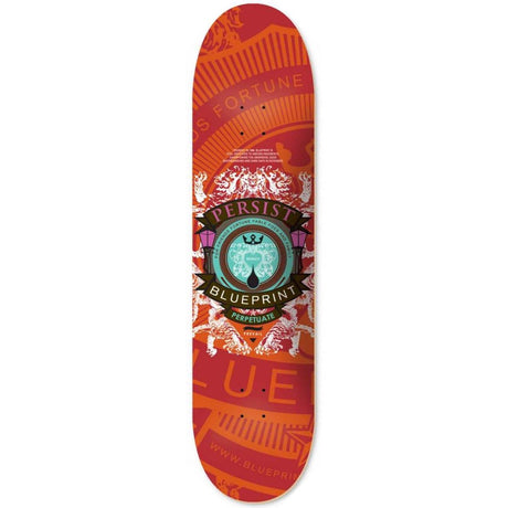 Blueprint Courage Skateboard Deck - Warm Red 8.5"