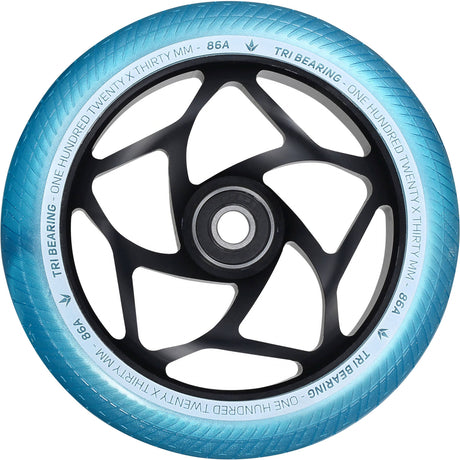 Blunt Envy Tri Bearing Scooter Wheel 120mm x 30mm - Black/Teal