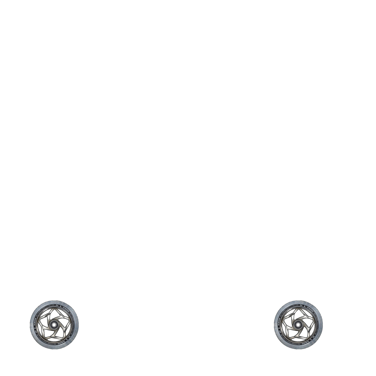 Blunt Tri Bearing 120mm x 30mm Scooter Wheel - Chrome/Clear