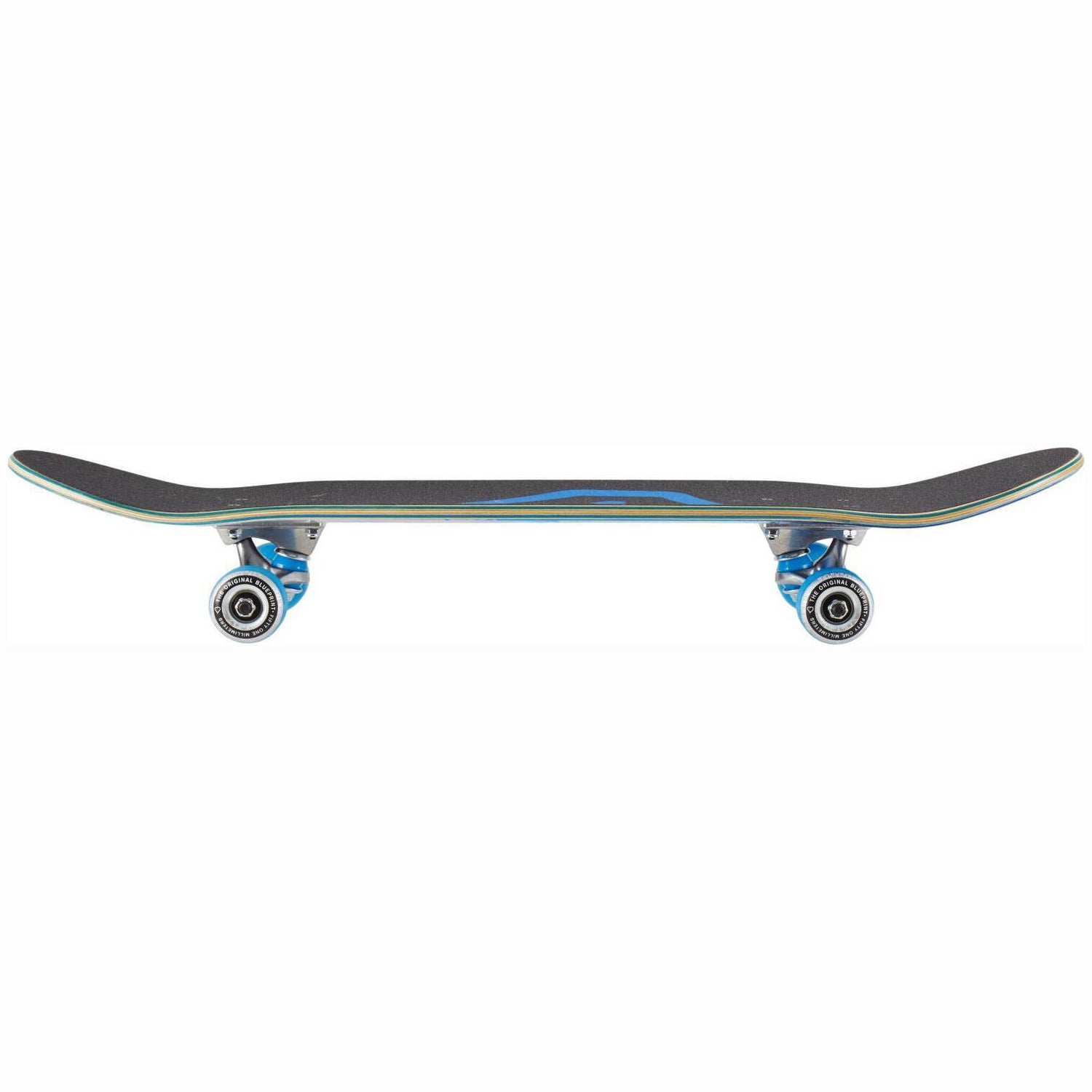 Blueprint Spray Heart Complete Skateboard - Blue/Silver 7.5''