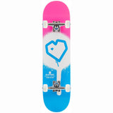 Blueprint Spray Heart Complete Skateboard - Pink/Blue 8.25''