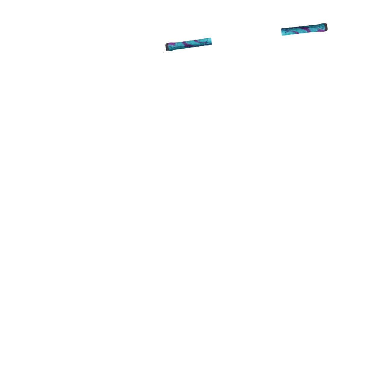 Blunt V2 Scooter Grips - Teal/Purple