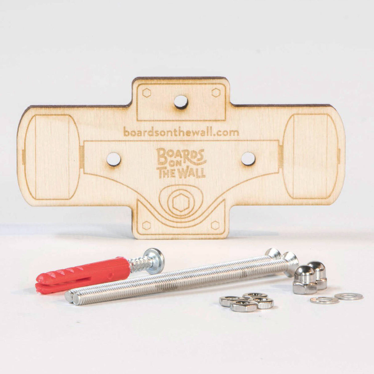 Boards On The Wall Skateboard Deck Mount - Natural - 8 Pack