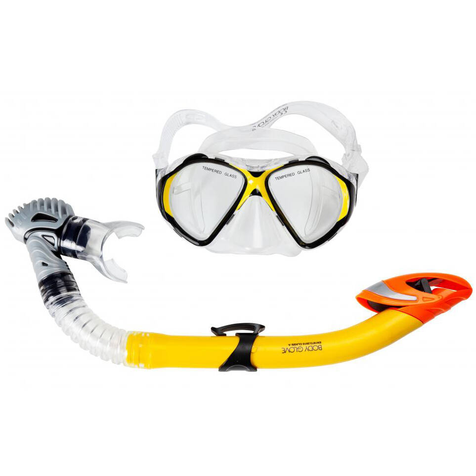 Body Glove Tornado Snorkel Set - Yellow (Adult)