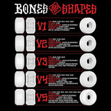 Bones STF Boneless V1 Standard 99A Skateboard Wheels  - White 53mm