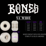 Bones Mummy Skulls O.G. Formula V4 Skateboard Wheels - White 52mm
