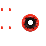Bones ATF Rough Riders Wranglers Core 80a Skateboard Wheels - Red 59mm (Pack of 4)