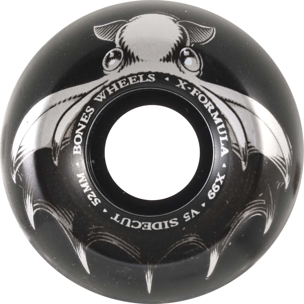 Bones Dark Waters V5 Sidecut Skateboard Wheels - Black 52mm