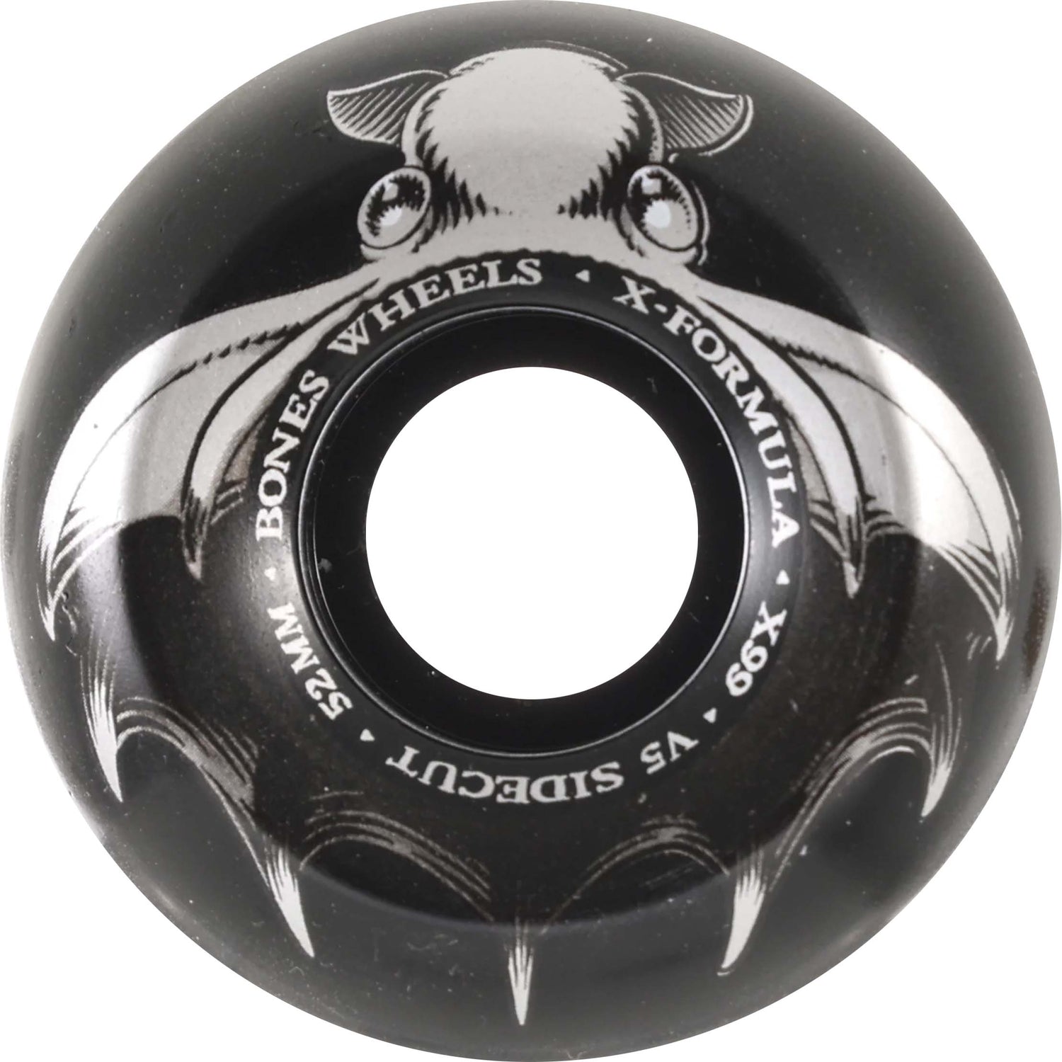 Bones Dark Waters V5 Sidecut Skateboard Wheels - Black 52mm