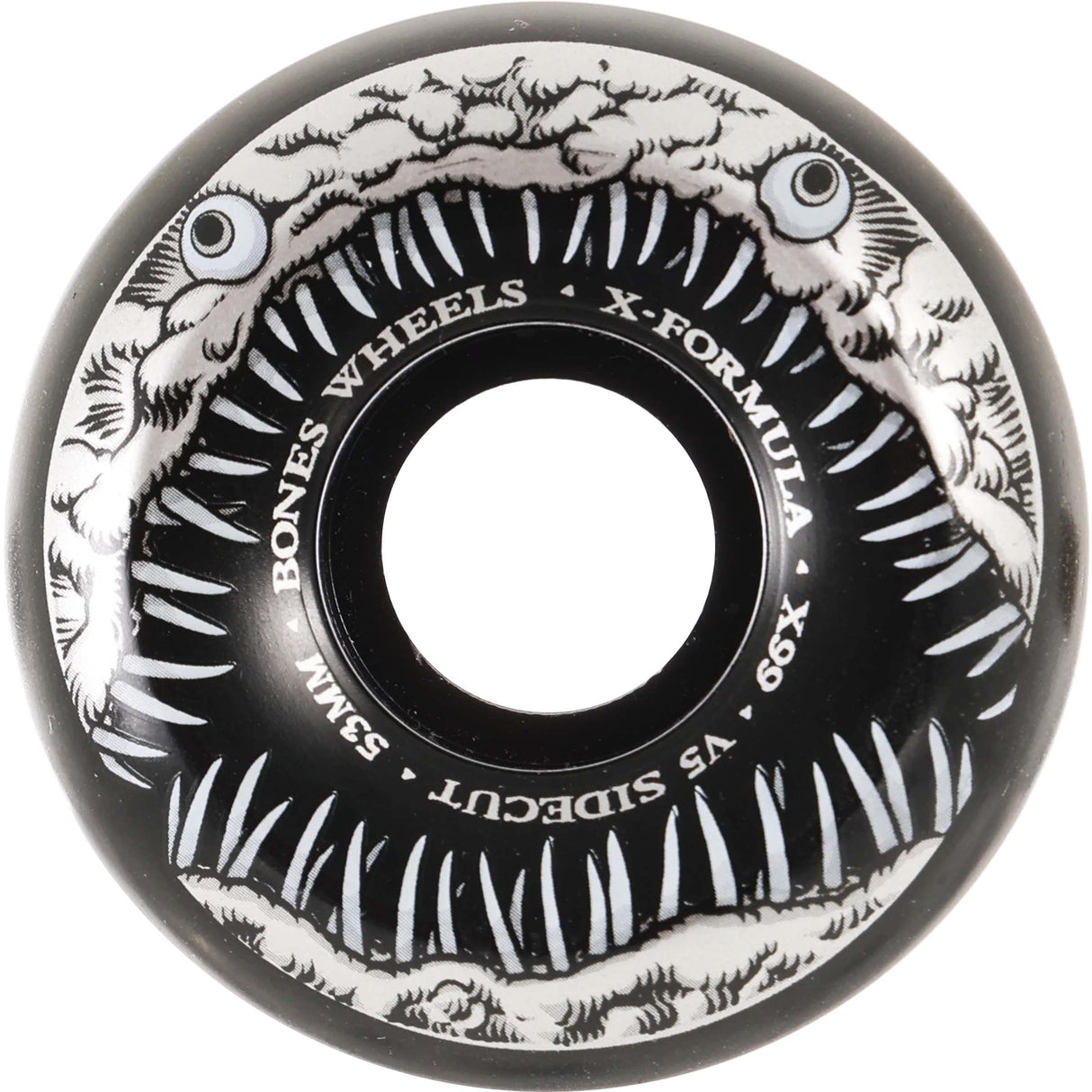 Bones Dark Waters V5 Sidecut Skateboard Wheels - Black 53mm