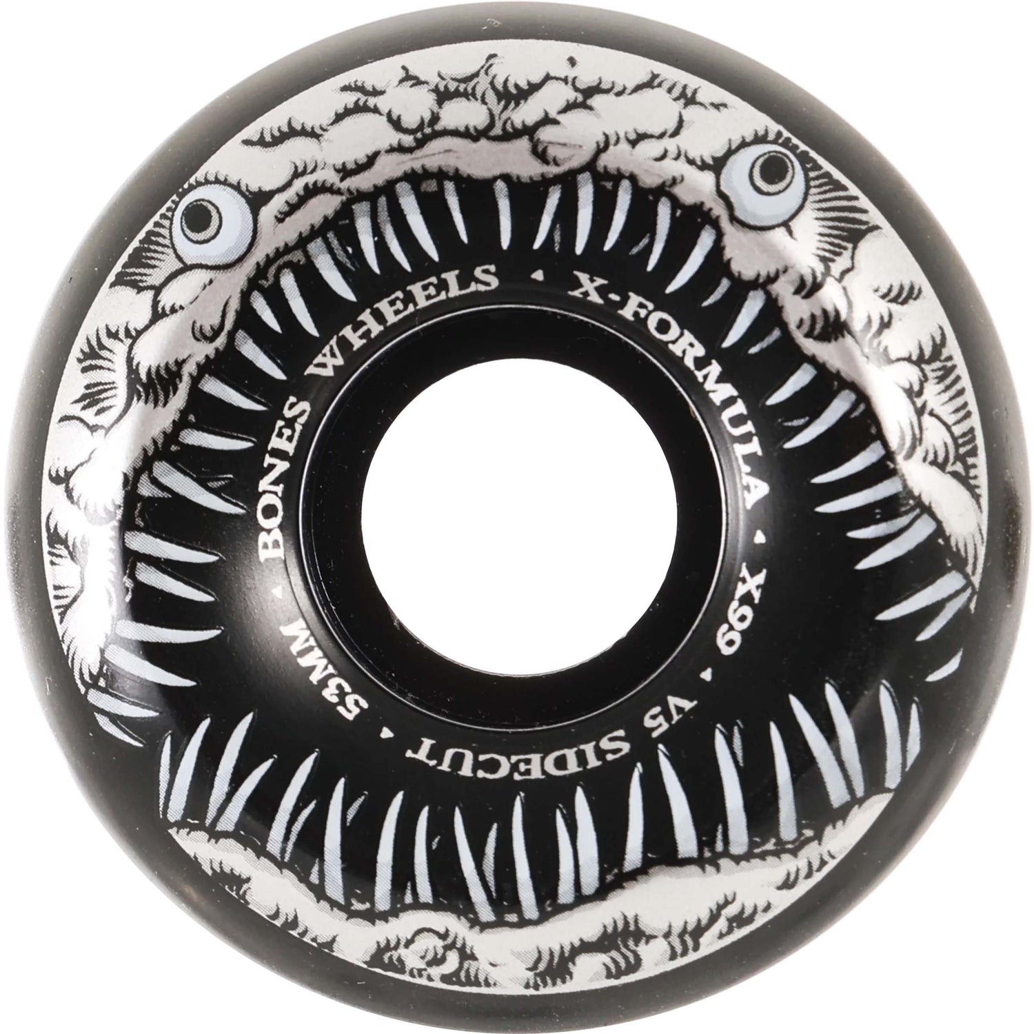 Bones Dark Waters V5 Sidecut Skateboard Wheels - Black 53mm