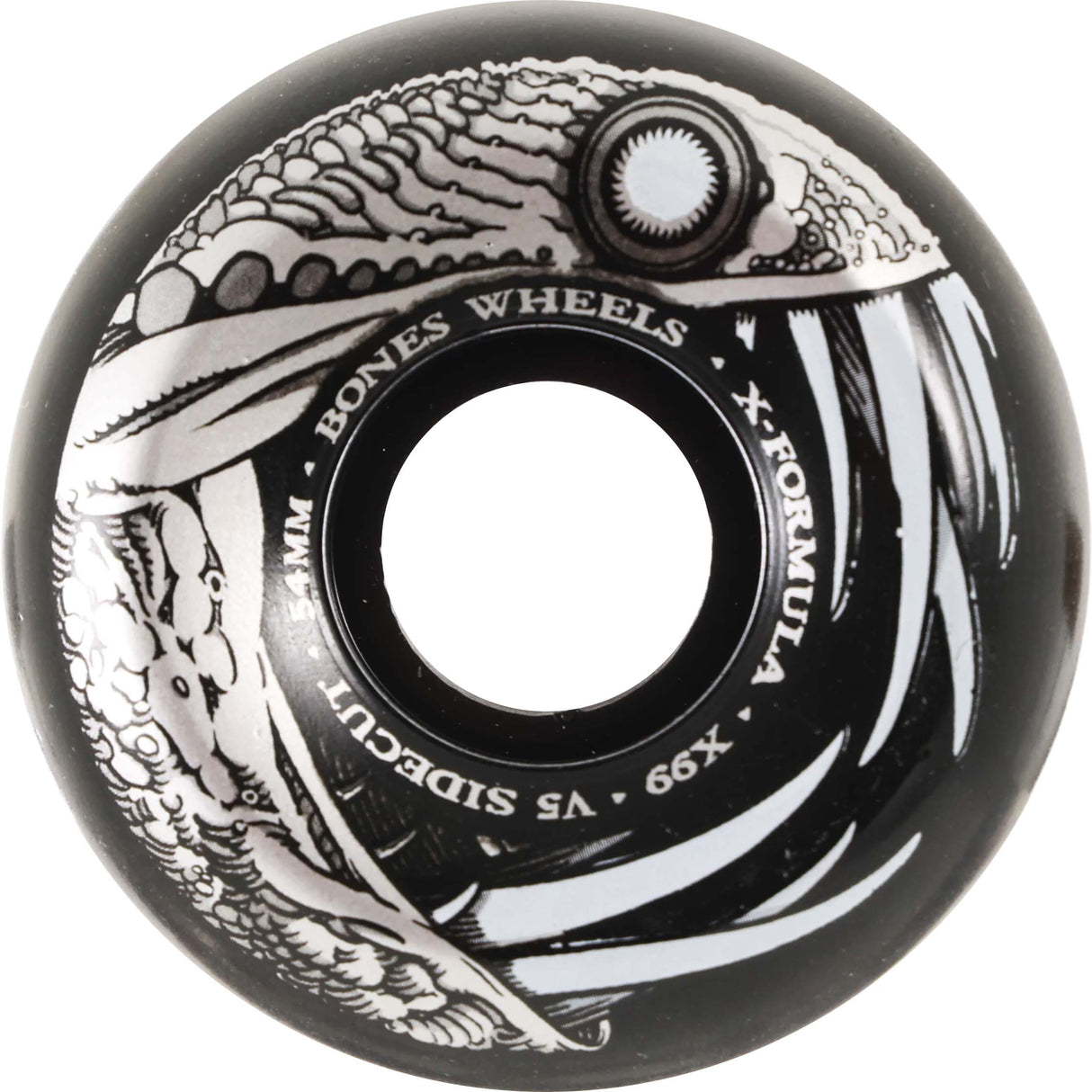 Bones Dark Waters V5 Sidecut Skateboard Wheels - Black 54mm