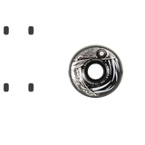 Bones Dark Waters V5 Sidecut Skateboard Wheels - Black 54mm