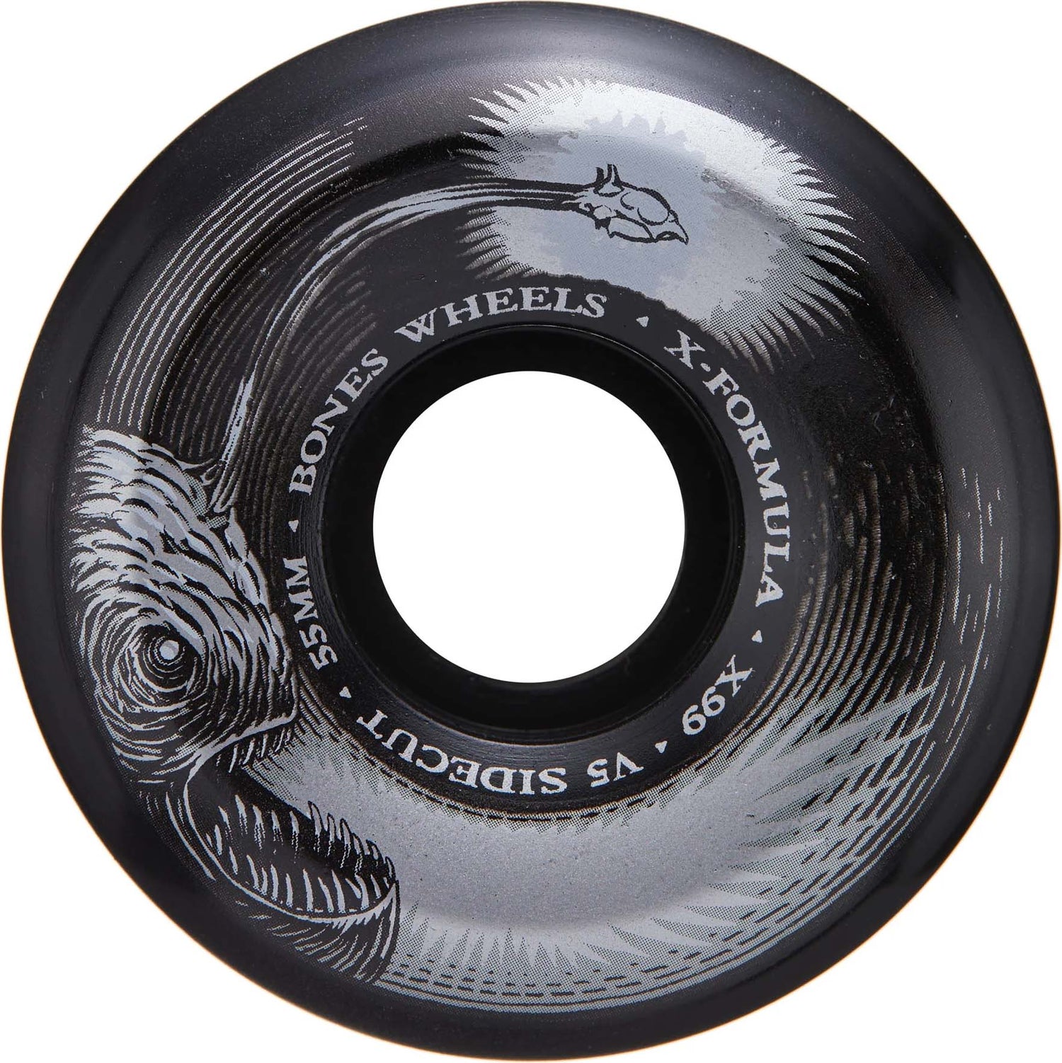 Bones Dark Waters V5 Sidecut Skateboard Wheels - Black 55mm