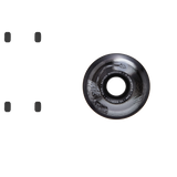 Bones Dark Waters V5 Sidecut Skateboard Wheels - Black 55mm