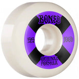 Bones OG 100's #4 V5 Sidecut Skateboard Wheels - White 55mm