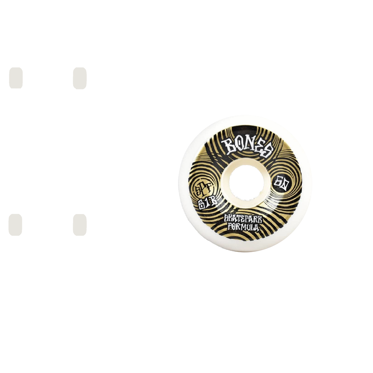 Bones Ripples 81B P5 Sidecut SPF Skateboard Wheels - White 60mm