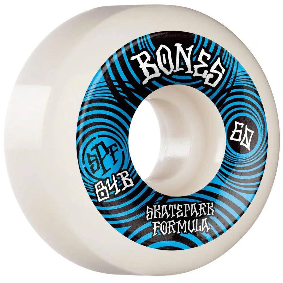 Bones Ripples 84B P5 Sidecut SPF Skateboard Wheels - White 60mm