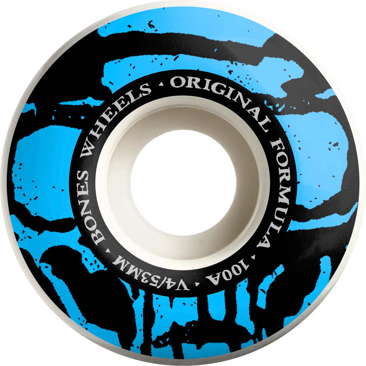 Bones Mummy Skulls O.G. Formula V4 Skateboard Wheels - White 53mm