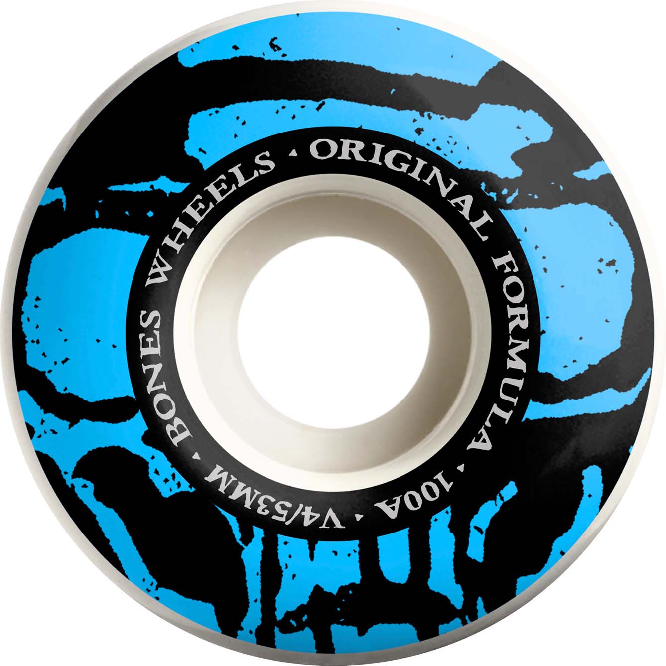 Bones Mummy Skulls O.G. Formula V4 Skateboard Wheels - White 53mm