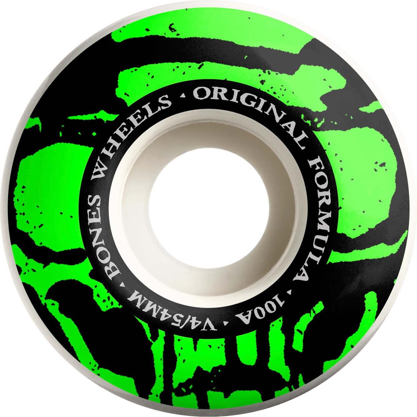Bones Mummy Skulls O.G. Formula V4 Skateboard Wheels - White 54mm